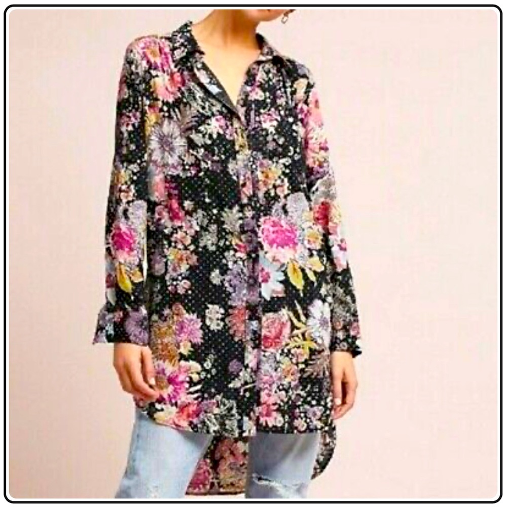 Anthropologie Maeve Tunic Shirt - Small